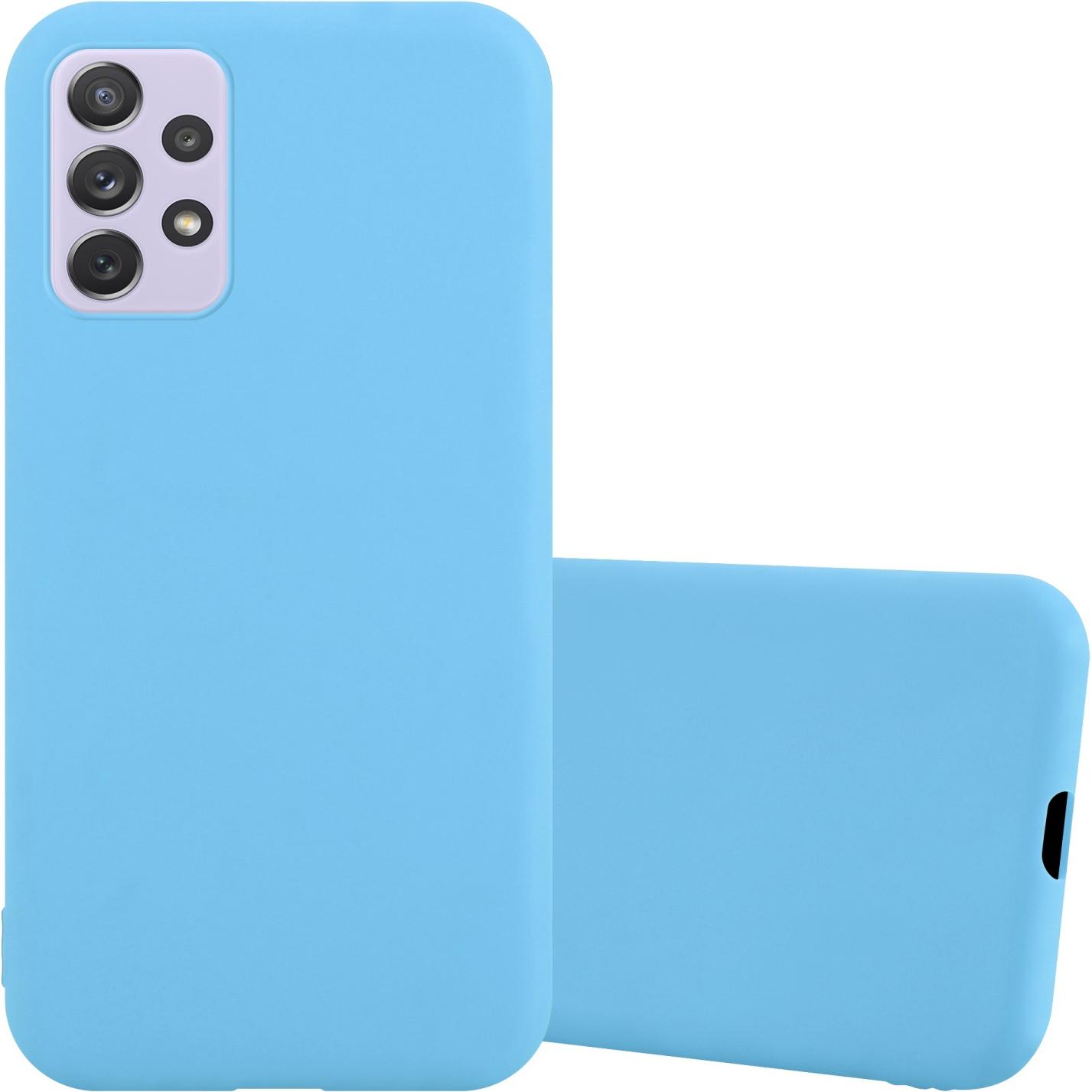 Cadorabo TPU Candy Hülle für Samsung Galaxy A73 5G (Samsung Galaxy A73 5G), Smartphone Hülle, Blau
