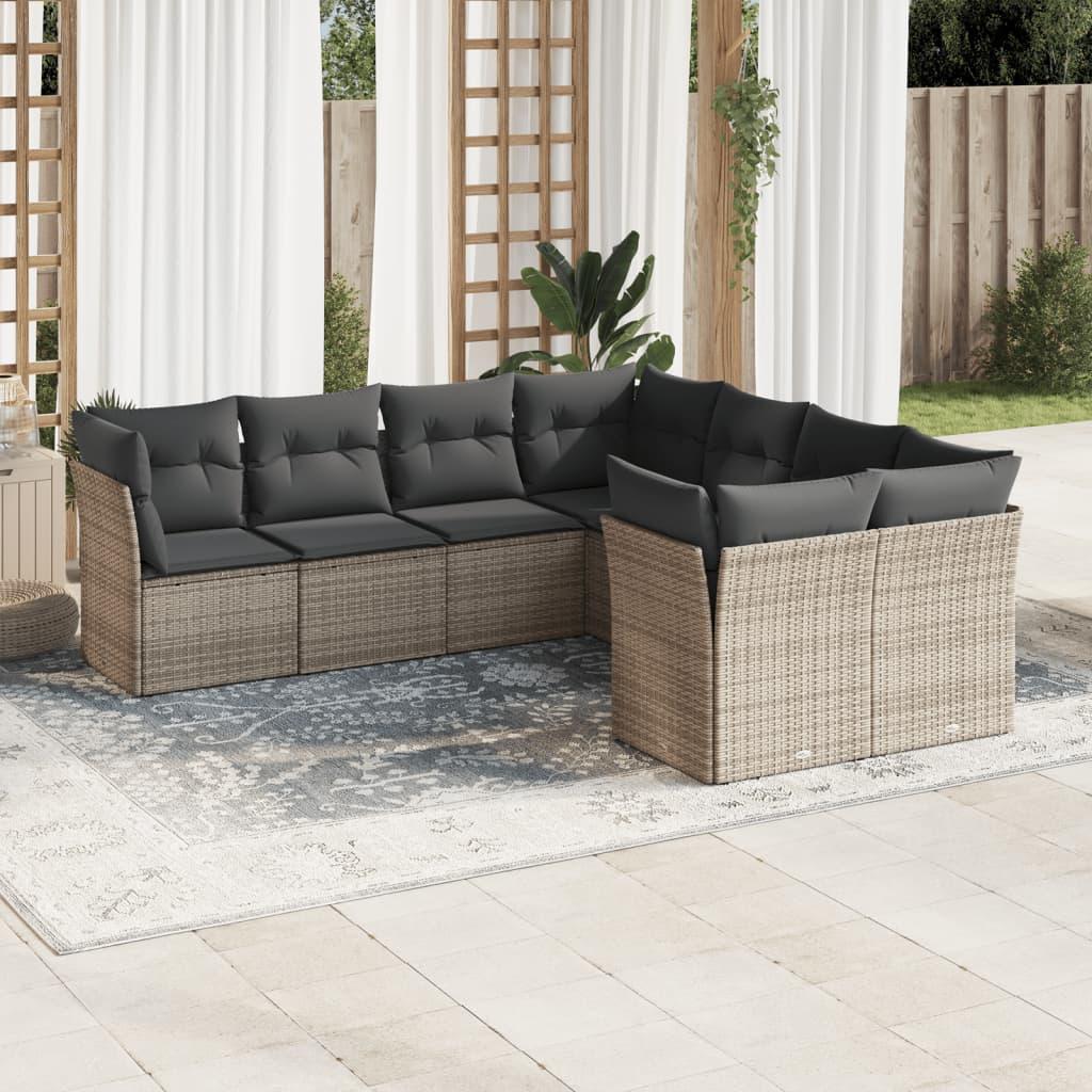 Thumbnail - VidaXL, Gartenlounge, 10-tlg. Garten-Lounge-Set mit Kissen