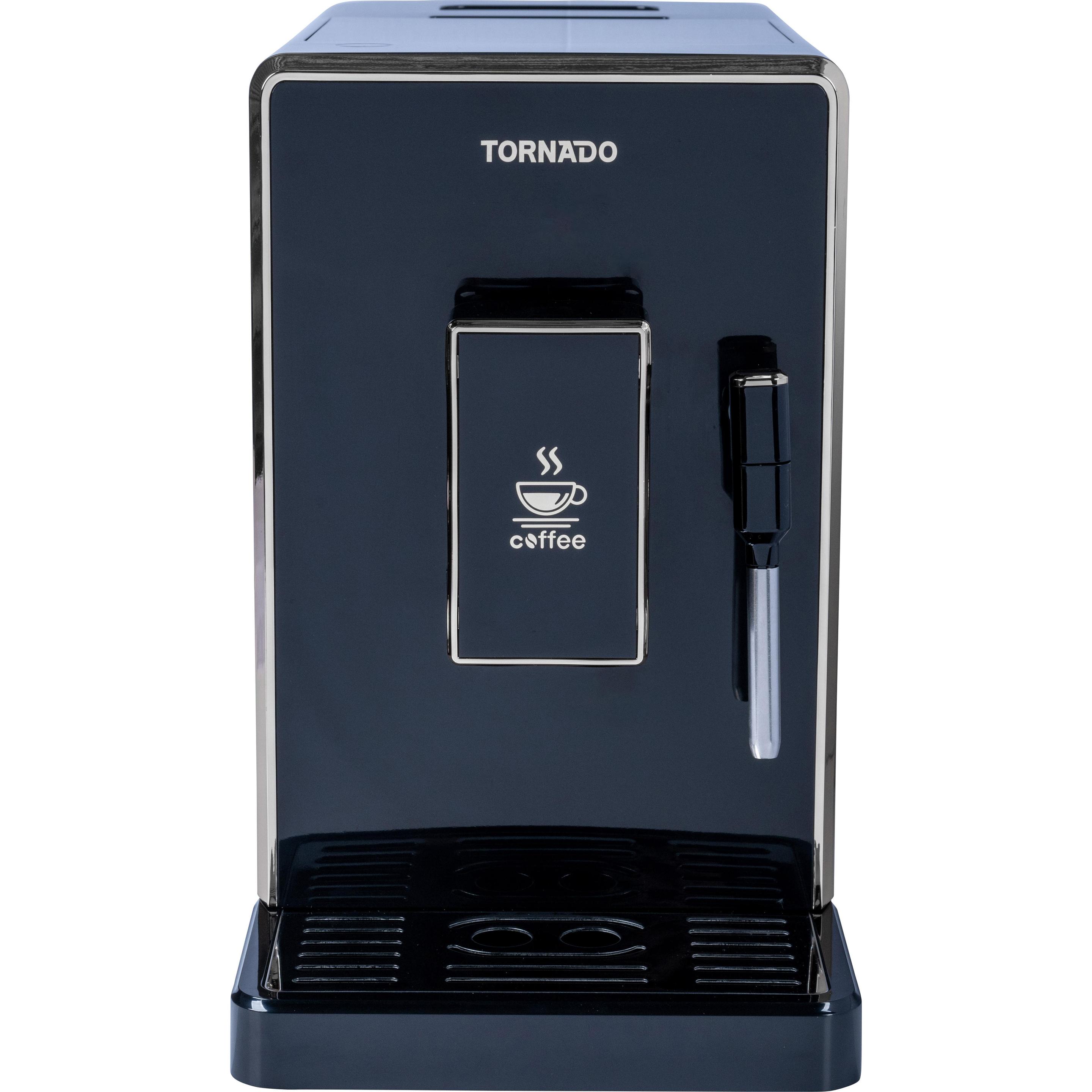 Tornado Kaffeevollautomat TCM-9008A-GS / Gold auf Schwarz, Kaffeevollautomat, Schwarz