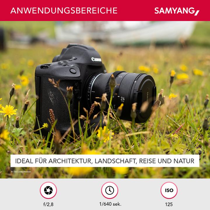 Produktbild Samyang 24mm T1.5 MK2 MFT (Micro Four Thirds, APS-C / DX, Micro Four Thirds, Vollformat)