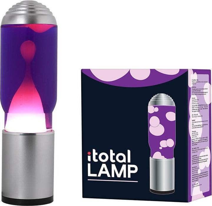 Productafbeelding Total Juggling iTotal - Lamp ADA met Zilveren Voet, Paarse Vloeistof en Witte Was - Paars (1270413)