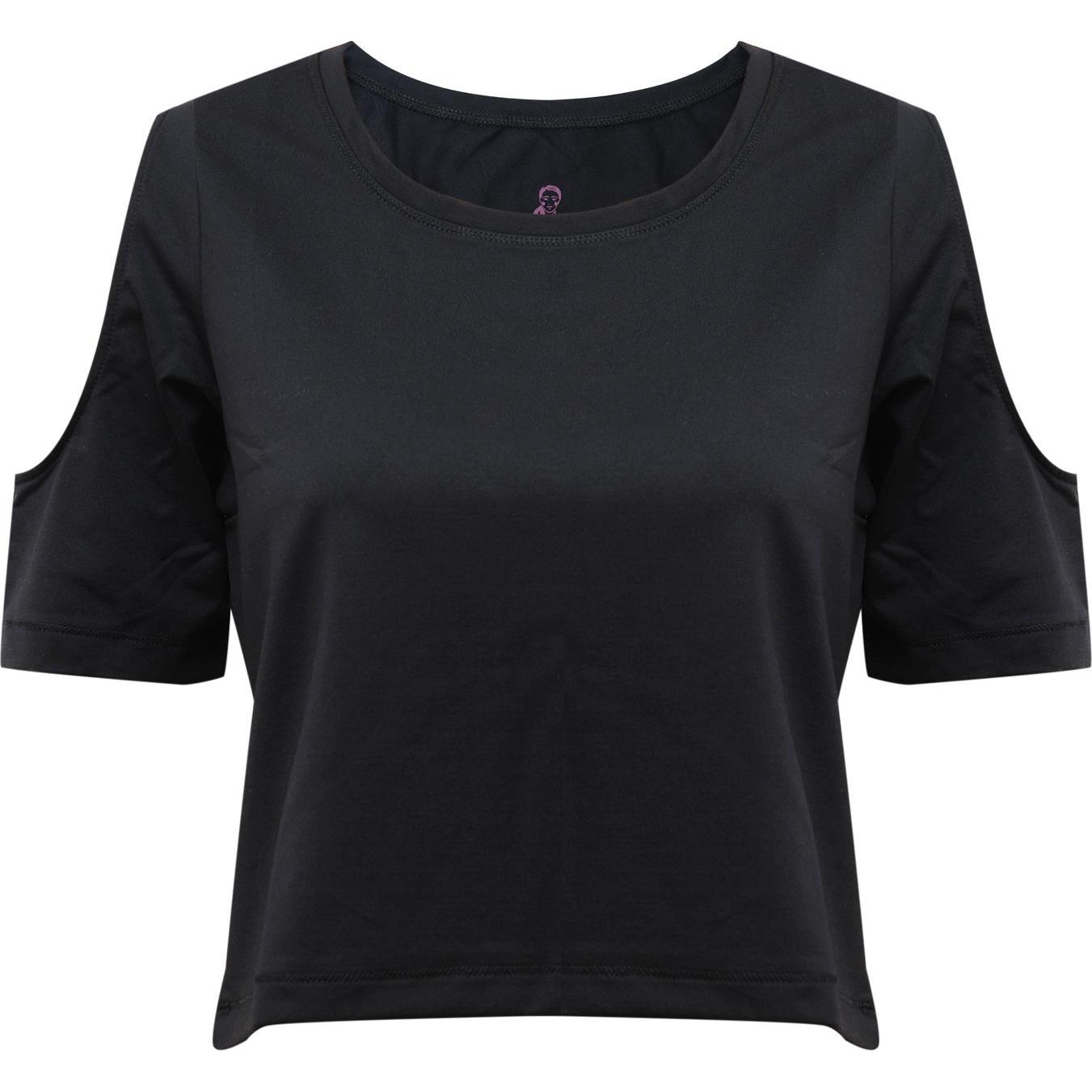 Yogistar, Damen, Shirt, Yoga Shirt Raffaela, Schwarz, (XS)