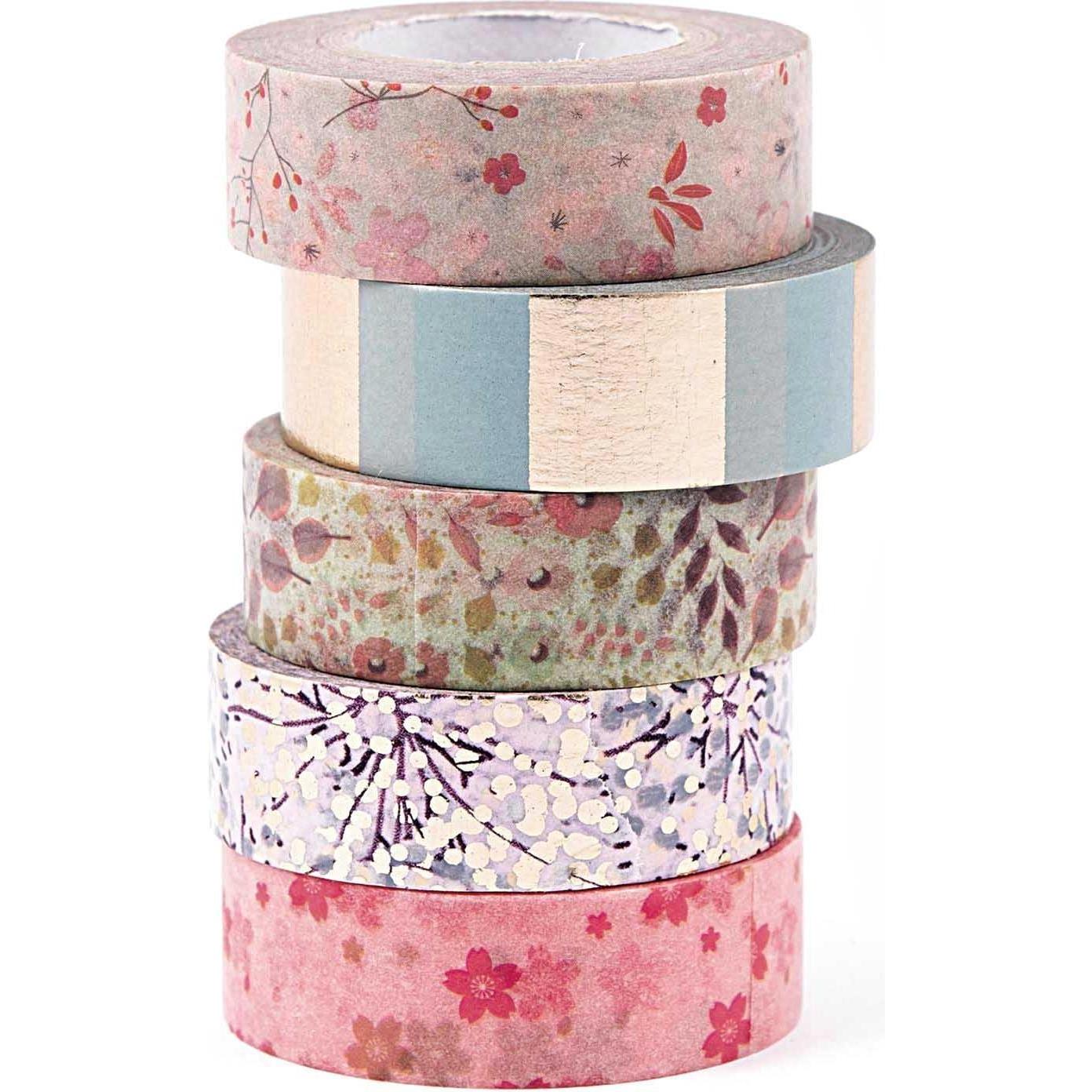 Rico Design, Klebeband, Klebeband Bouquet Sauvage 5er Set (15 mm)