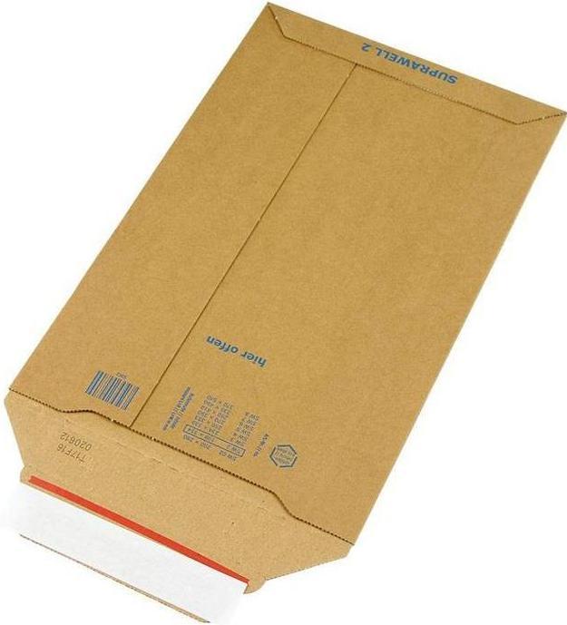 Image du produit Transpak Pochette d'expédition Suprawell dimensions 194x310mm B5 carton ondulé brun SK L314xBmm (100 x)