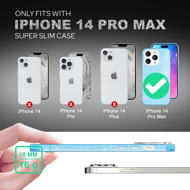 Image du produit Nalia Étui à paillettes (Apple iPhone 14 Pro Max)