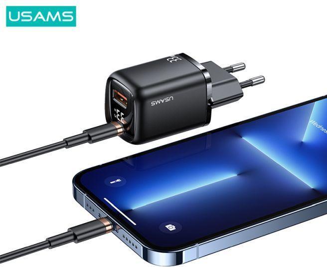 Produktbild Usams 33W QC + PD Digital Display Fast Charger (33 W, 1 Port)