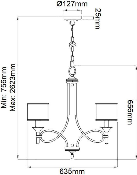 Actual product image Elstead Lighting Lacey (63.50 cm)