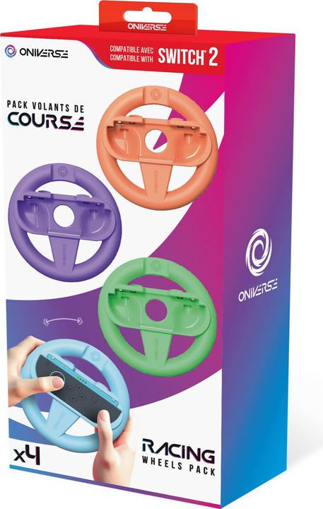 Actual product image Oniverse Set of 4 racing steering wheels for Nintendo Switch™ & Switch 2™ - Gaming accessories (Switch 2)