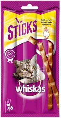 Immagine prodotto Whiskas STICKS confezione ricca di pollo (Adulto, 14 pz., 36 g)