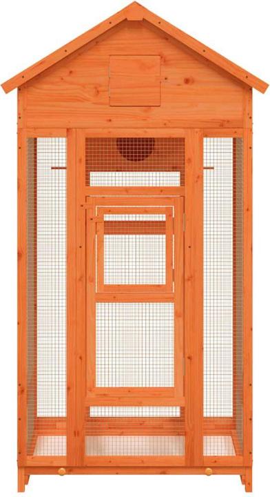 Image du produit VidaXL Voliere Braun 91,5x53x170 cm Massivholz Kiefer