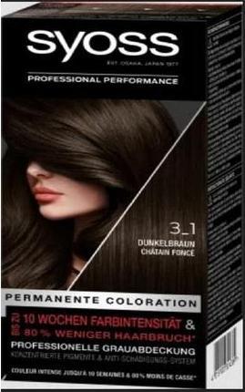 Image du produit Syoss Base de référence 3-1 Brun foncé (Marron)