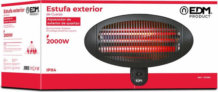 Produktbild EDM Outdoor quartz heater 2000 w (2000 W)