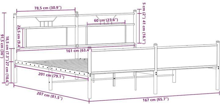 Image du produit vidaXL Bettgestell (160 x 200 cm)