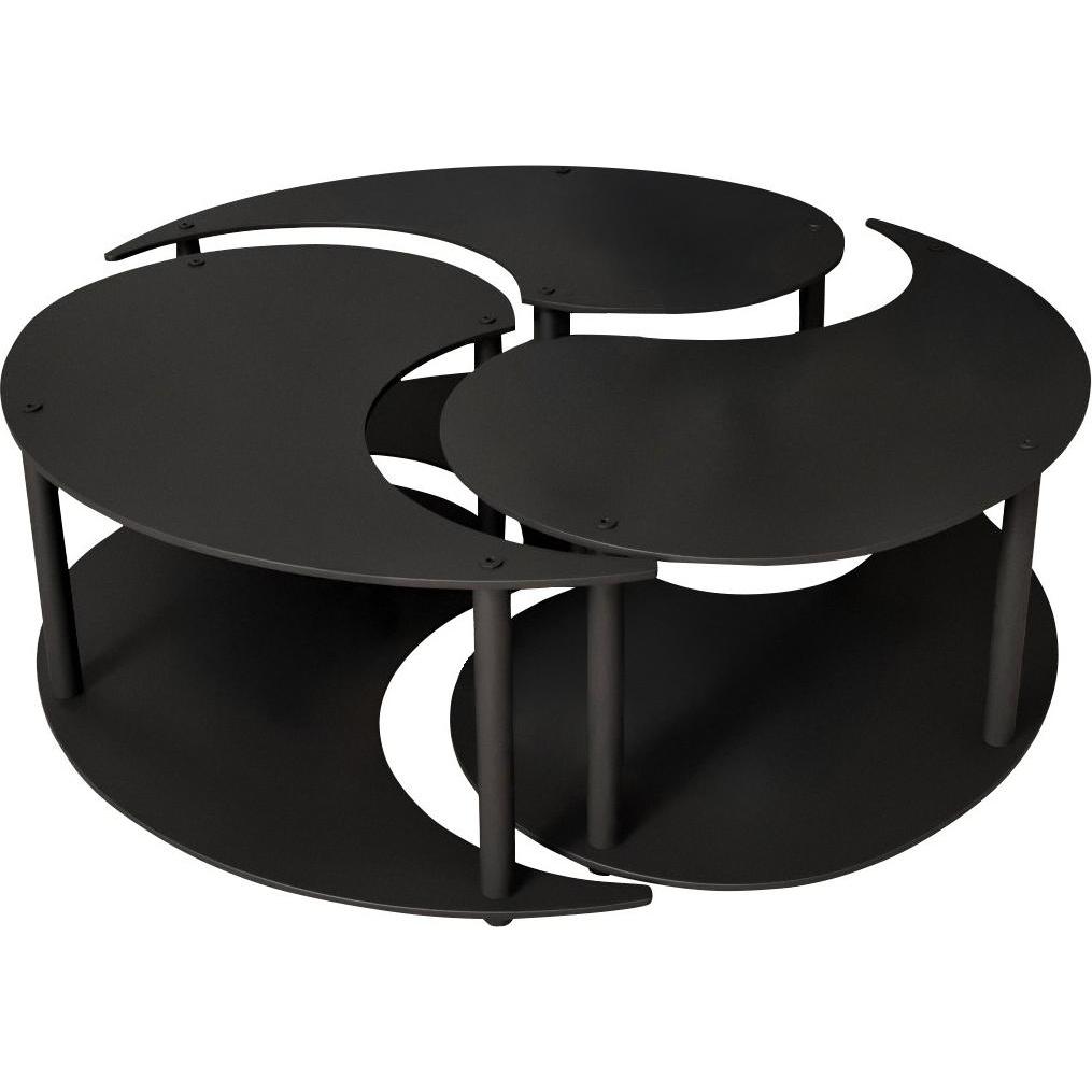Hanah Home, Couchtisch + Beistelltisch, Yin Yang Coffee Table 3 Set