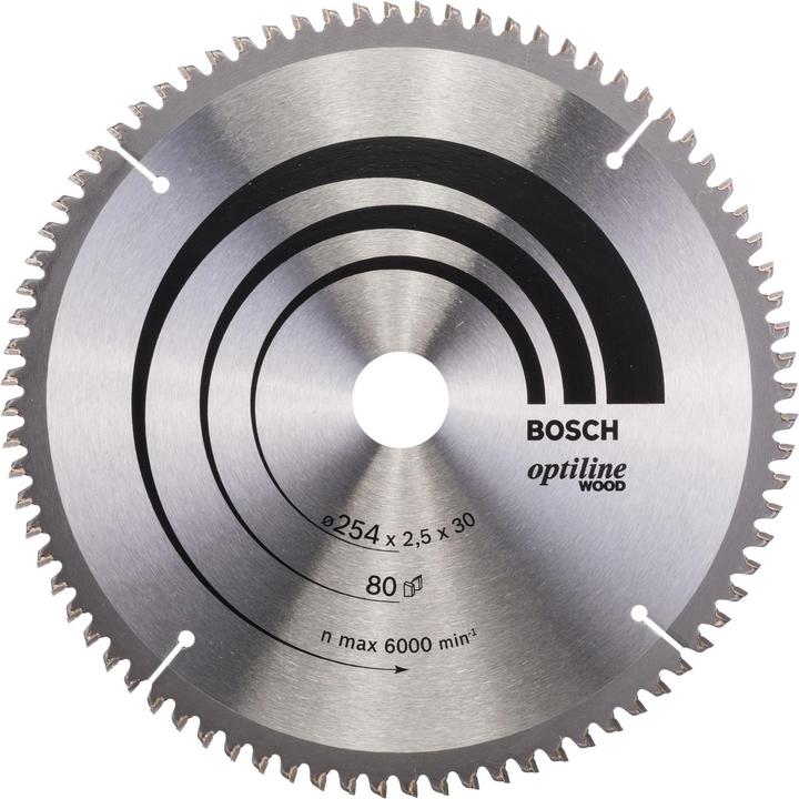 Bosch Professional Zubehör Lama per sega circolare PRO Wood, 254 x 2,5 x 30 mm