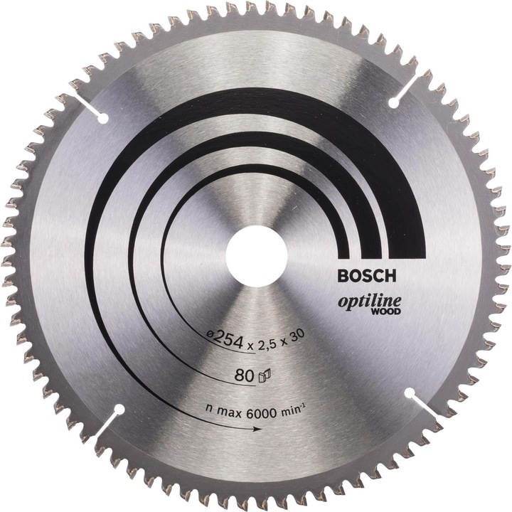 Bosch Professional Zubehör Lama per sega circolare PRO Wood, 254 x 2,5 x 30 mm