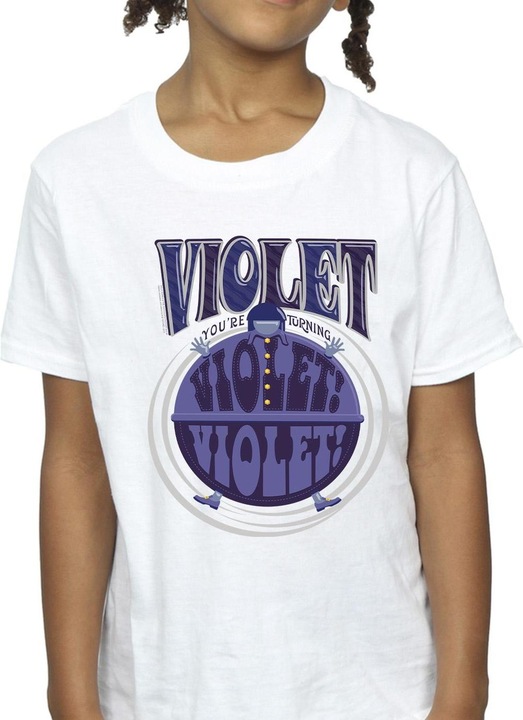 Immagine prodotto Willy Wonka & the Chocolate Factory Violet Turning Violet Maglietta Ragazze (152, 158)