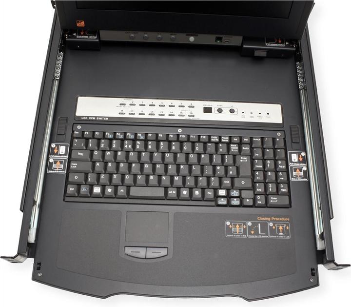 Produktbild Aten KL1516AiM KVM Over-IP Switch, 43cm TFT, VGA, PS/2-USB über Kat 5, 16 Ports, DE-Layout