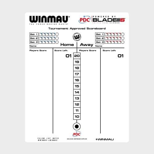 Actual product image Winmau writing tablet