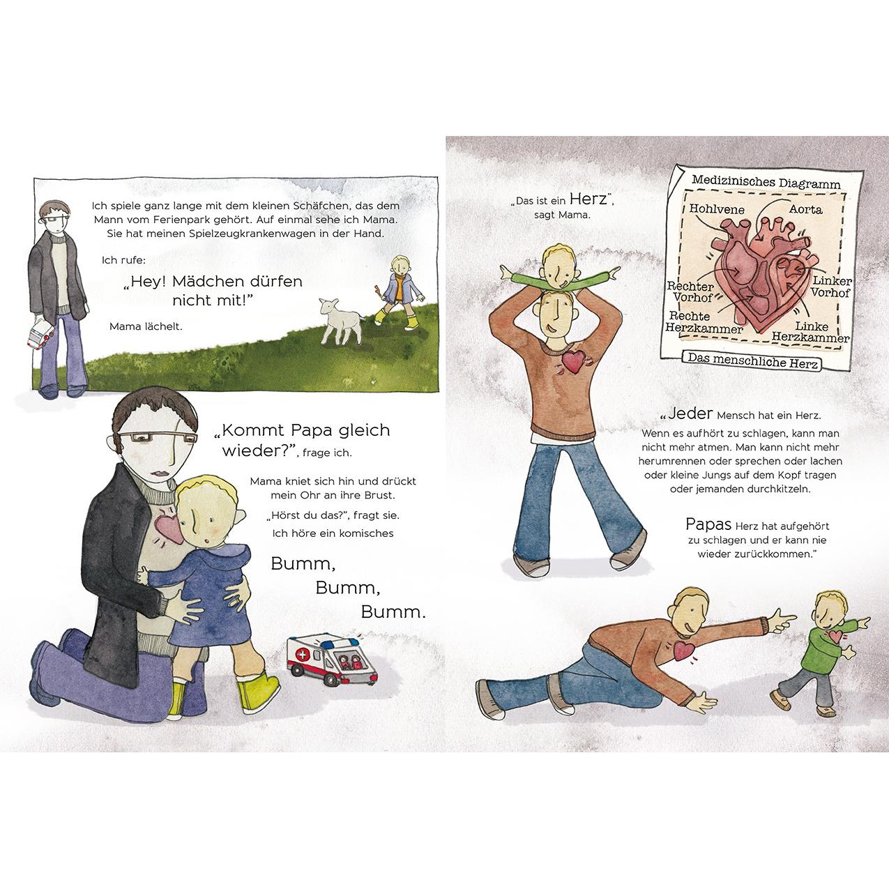 Thumbnail - Kommt Papa gleich wieder?, Kinderbücher von Anna Jarvis, Astrid Eckstein, Alex Barber, Elke Barber