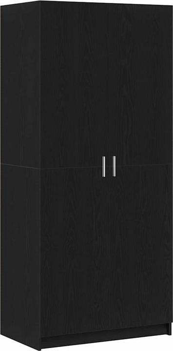 VidaXL Kleiderschrank Schwarz Eiche 80x51x180 cm Werkstoff