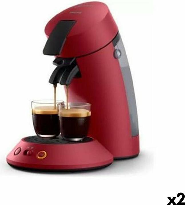 Actual product image Philips Kapsel-Kaffeemaschine SENSEO ORIGINAL PLUS Rot 1 bar 0,7 L (2 Stück) (Senseo)