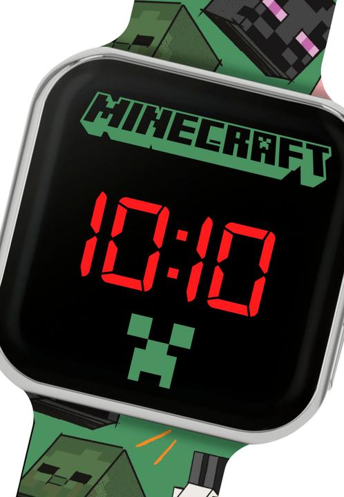 Image du produit Disney Minecraft Charakter LED-Uhr mit Print (Montre numérique)