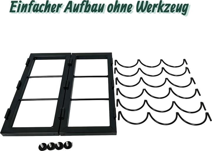 Actual product image Relaxdays winerack (9 bottles, 35 x 17 x 36 cm)
