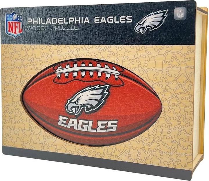 Produktbild Iconic NFL - Philadelphia Eagles – Football mit Logo - Holz Puzzle Grösse L (500 Teile) (500 Teile)