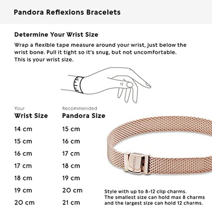 Actual product image Pandora Reflections Rose Bracelet (17 cm, Silver 925)