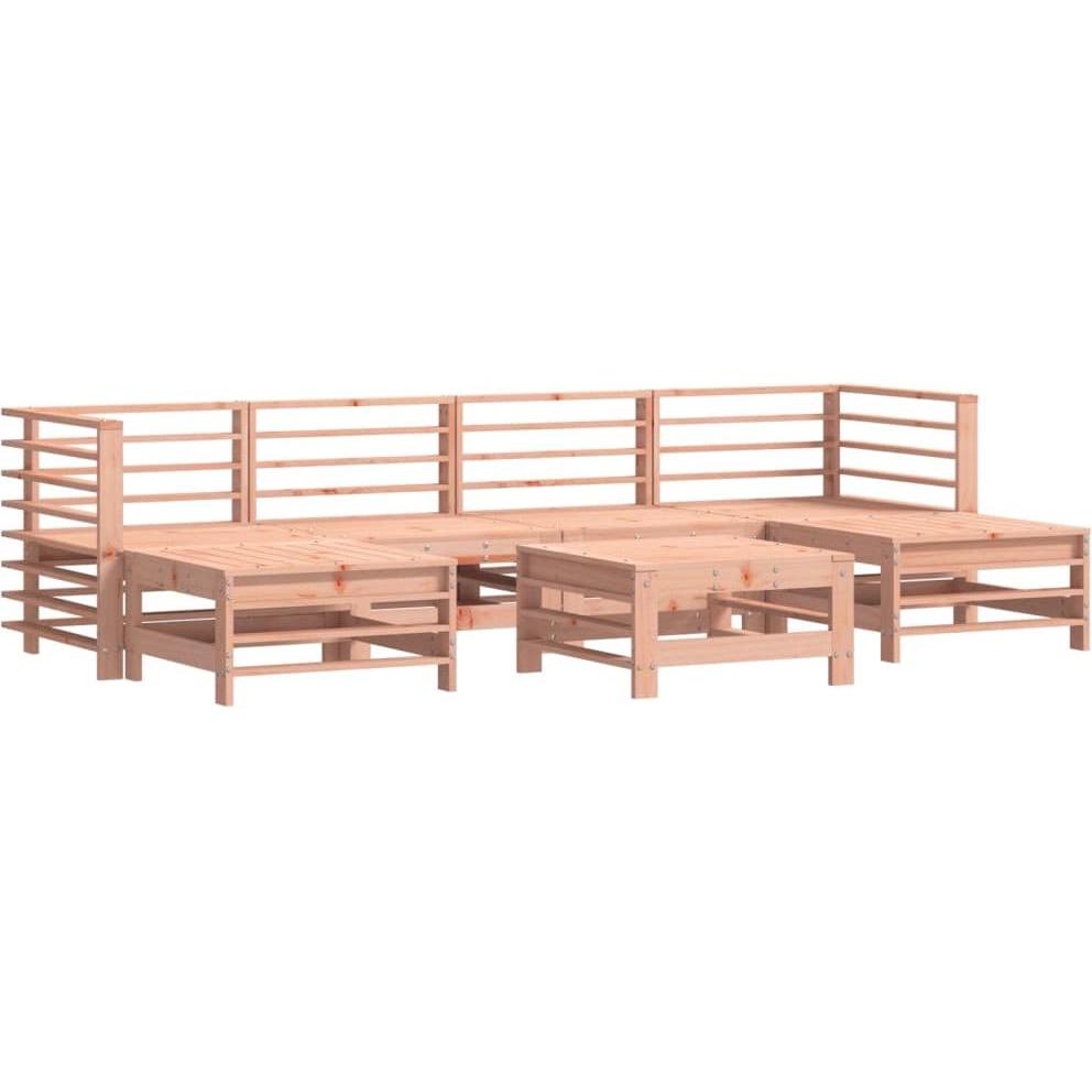 VidaXL, Gartenlounge, 7-tlg. Garten-Lounge-Set Massivholz Douglasie,Material