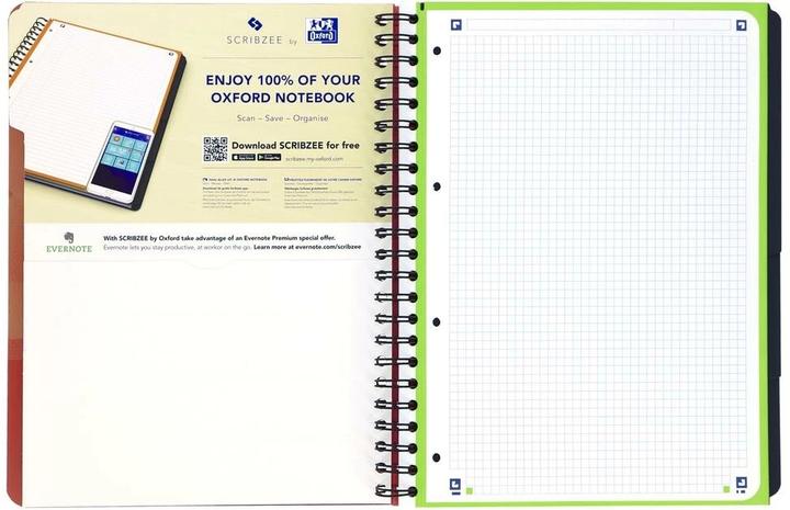 Produktbild Oxford School Projectbook A4+ 5mm kariert (A4, Kariert, Harter Einband)