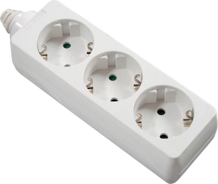 Image du produit As - Schwabe 11731 Prises multiples sans interrupteur Blanc (3 x, CEE 7/3)