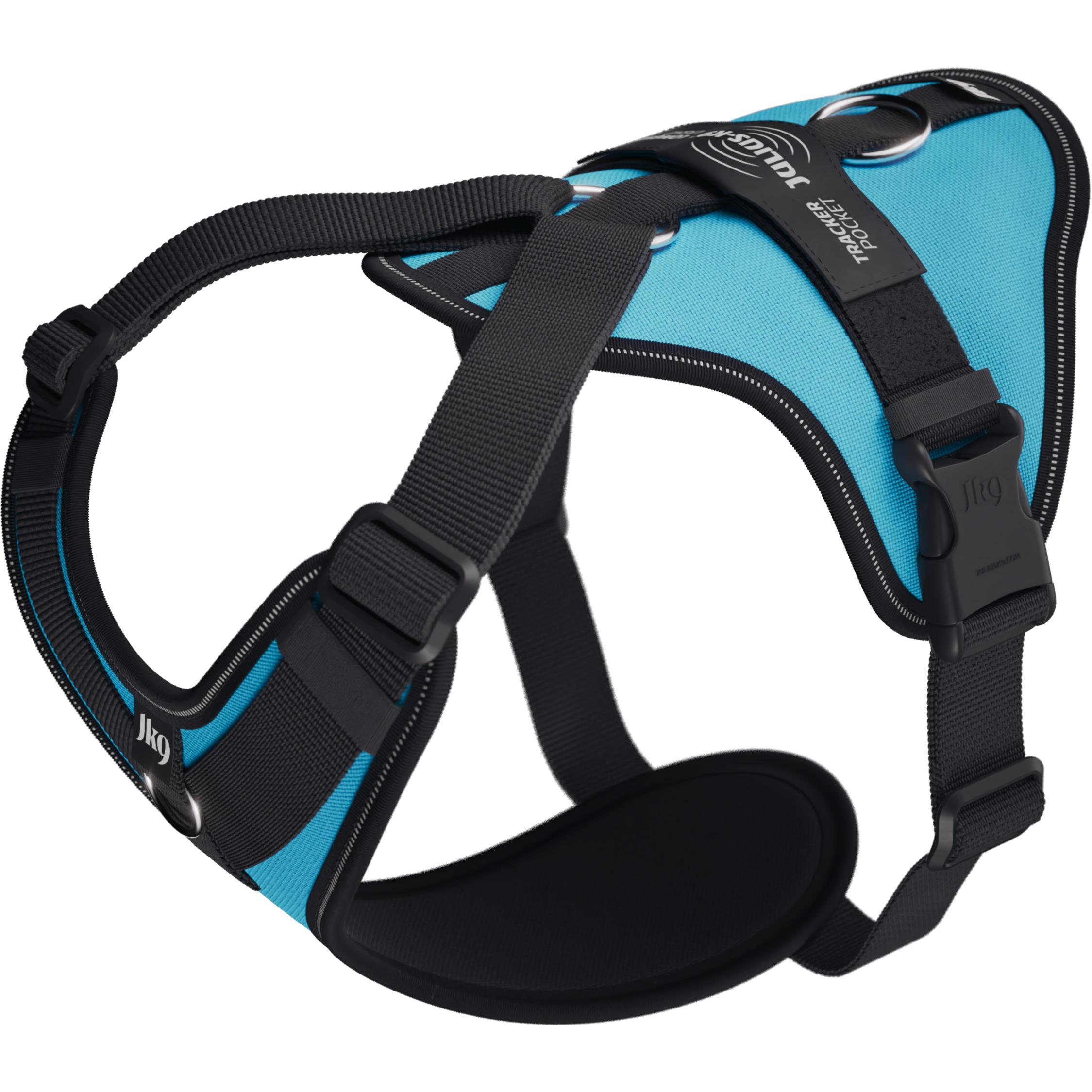 Comparer les prix de Julius-K9 K9 Longwalk light sele w/trackerpocket,Aquamarine,L (L, Chien, Général), Collier + laisse