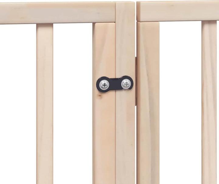 Produktbild vidaXL Hundetor mit Tür Absperrgitter Hunde Schutzgitter Faltbar 9-tlg. Holz (50 cm)