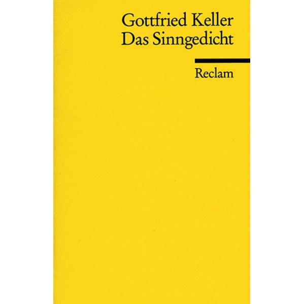 Das Sinngedicht, Belletristik von Gottfried Keller