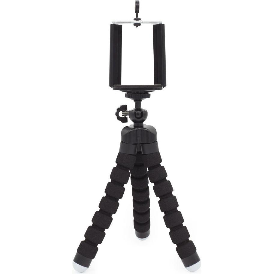 Thumbnail - Kikkerland Smartphone Tripod (Schaumstoff, Textil, Kunststoff), Stativ, Schwarz