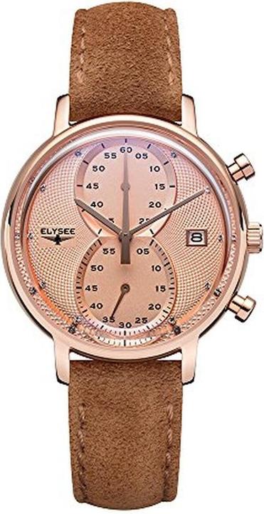 Elysee Minos Lady Chronograph with Suede Strap