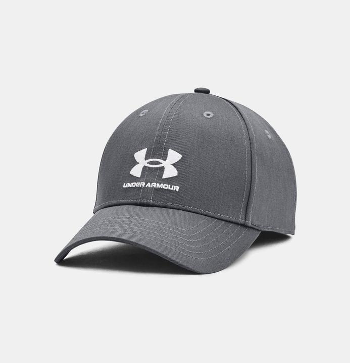 Actual product image No Name Under Armour Branded Lockup Adj OSFM Men's Baseball Cap Grey 1381645 012