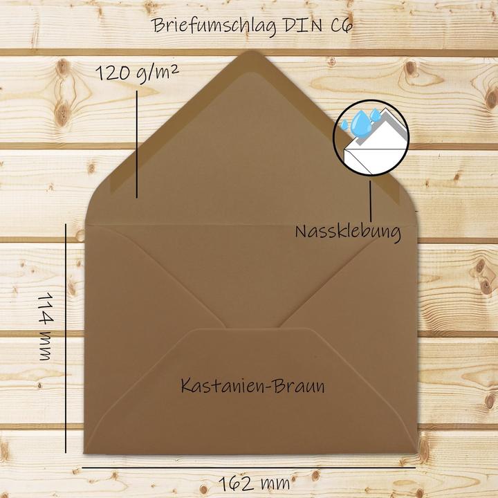 Produktbild Neuser Papier Briefumschläge DIN C6 (150 Stück) (C6, 150 x)