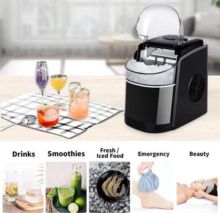 Image du produit Vpcok Direct Machine à glaçons, 12Kg, noir