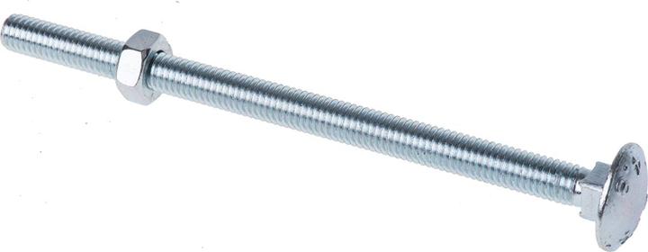 RS PRO Schlossschrauben DIN603 M6x100mm (25 Schrauben pro Stück)