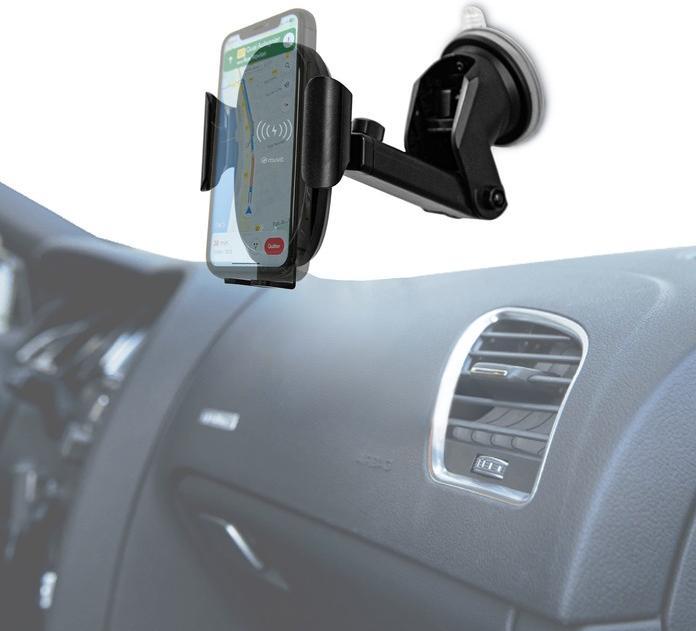 Actual product image Muvit Support Voiture Chargeur Induction Qi 15w Detecteur Capteur Infrarouge Pour Ouverture Automatique En