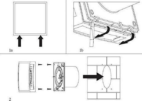 Actual product image Europlast Bathroom fan