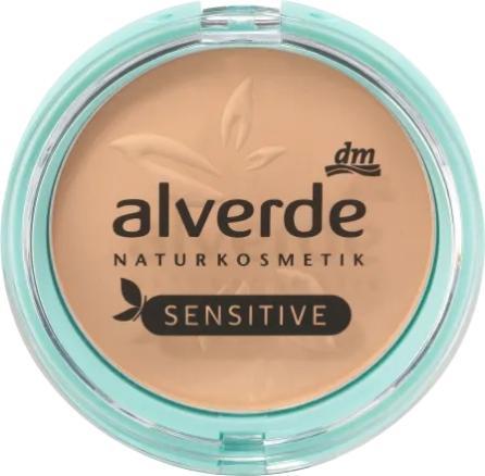 dm alverde Poudre matifiante pour le visage Sensitive Medium Beige 02 (Beige moyen 02)