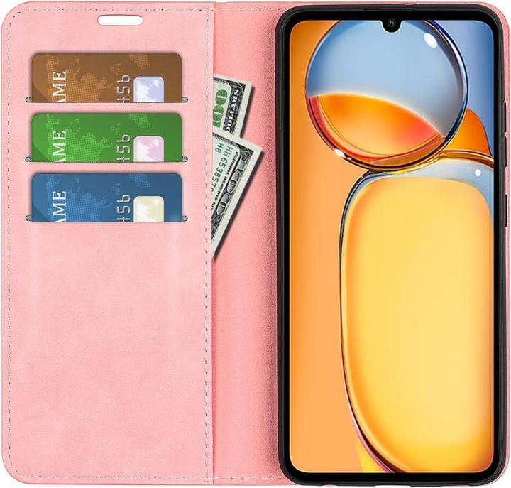 Produktbild Cover-Discount Xiaomi Poco C65 / Redmi 13C - Stand Flip Case Hülle rosa (Xiaomi Poco C65, Xiaomi Redmi 13C)