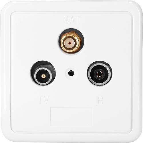 Axing 3 Port Antenna Outlet CATV / SAT
