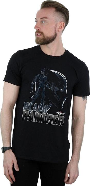 Image du produit Avengers Infinity War Mens Black Panther Cotton T-Shirt (3XL)