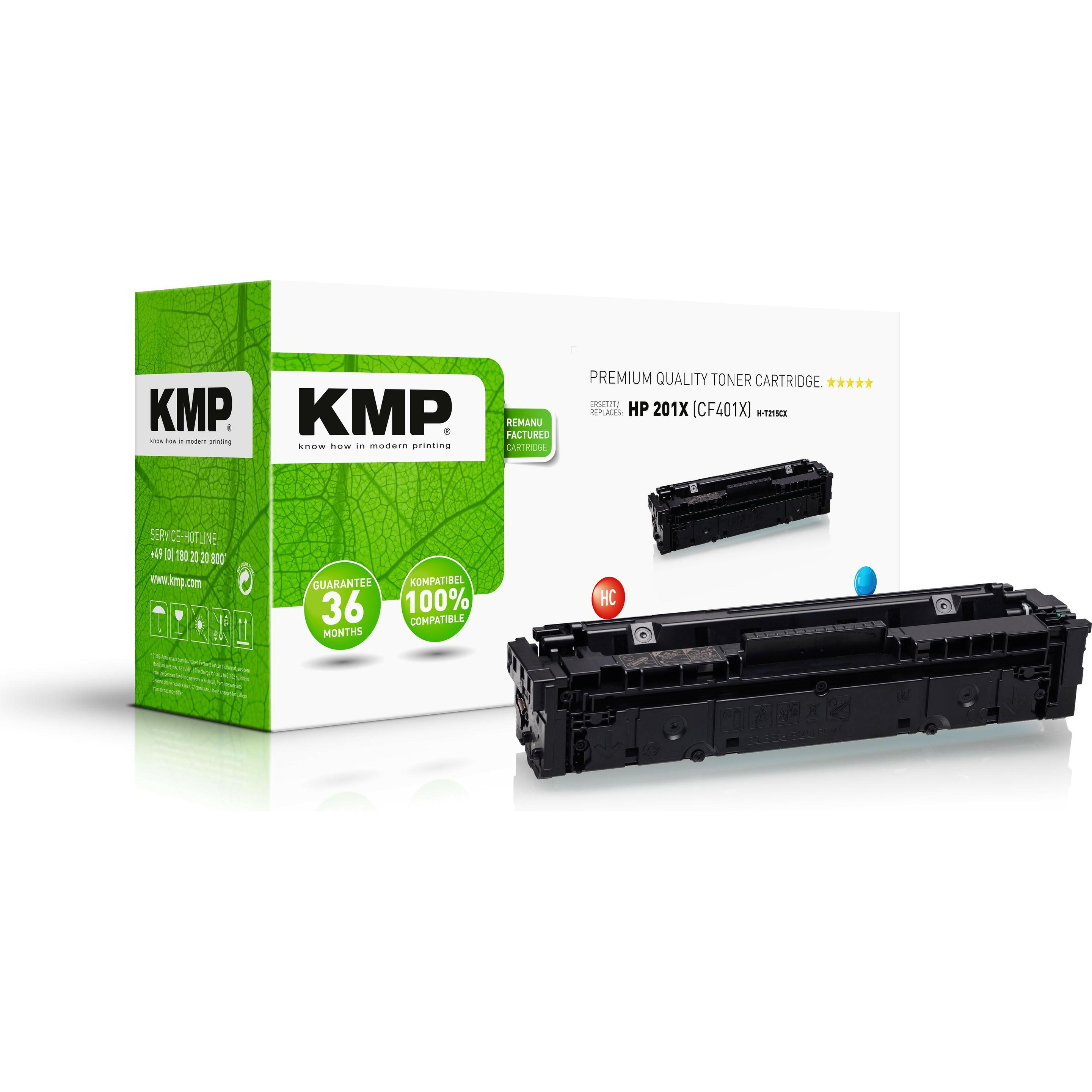 KMP, Toner, Toner ersetzt HP201X (CF401X) (C)