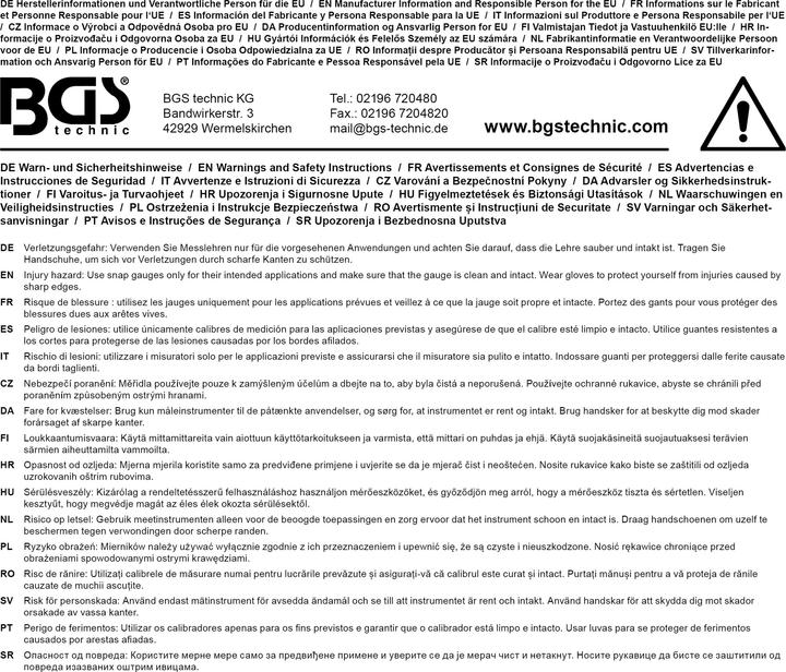 Immagine prodotto BGS Calibro digitale (15 cm)